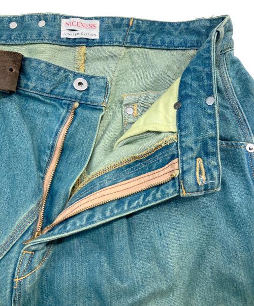 NICENESS（ナイスネス）NICENESS (ナイスネス) EX LYKKE L'ECHOPPE 10thデニムパンツ/イーエックス リュッケ レショップ 10thデニムパンツ インディゴ サイズ:SIZE Lの古着・服飾アイテム