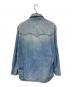 HUSBANDS (ハズバンズ) 別注 western shirt in denim/ウエスタン シャツ イン デニム インディゴ サイズ:SIZE 42：40000円