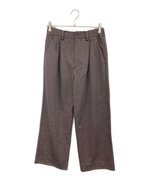 CITY TOKYO（シティートウキョウ）CITY TOKYO (シティートウキョウ) KANEMASA KNITウールネルパンツ ブラウン サイズ:SIZE 1の古着・服飾アイテム