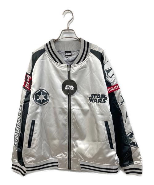 STAR WARS（スターウォーズ）STAR WARS (スターウォーズ) スカジャン シルバー サイズ:3Lの古着・服飾アイテム