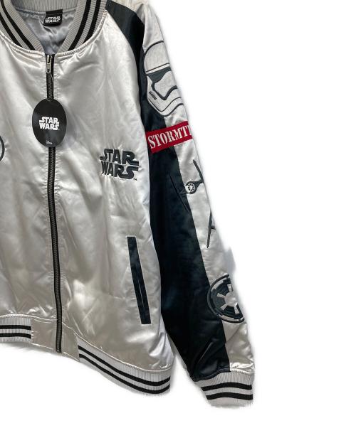 STAR WARS（スターウォーズ）STAR WARS (スターウォーズ) スカジャン シルバー サイズ:3Lの古着・服飾アイテム
