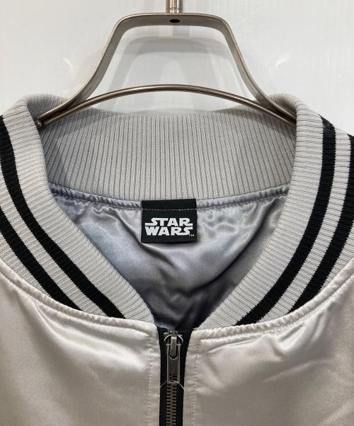 STAR WARS（スターウォーズ）STAR WARS (スターウォーズ) スカジャン シルバー サイズ:3Lの古着・服飾アイテム