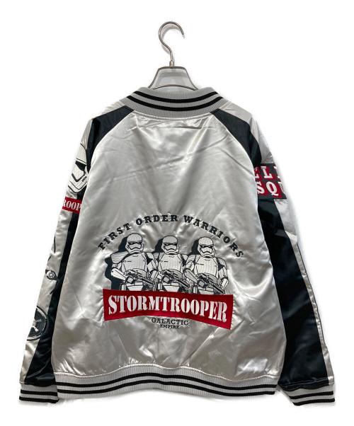 STAR WARS（スターウォーズ）STAR WARS (スターウォーズ) スカジャン シルバー サイズ:3Lの古着・服飾アイテム