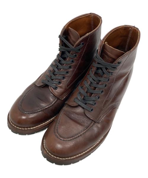 RED WING（レッドウィング）RED WING (レッドウィング) BECKMAN EMBOSSED MOC TOE/ベックマン エンボス モック トゥ ブラウン サイズ:SIZE 26.5cmの古着・服飾アイテム
