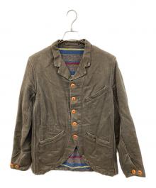 SUGAR CANE×MISTER FREEDOM（シュガーケーン×ミスターフリーダム）の古着「HERRINGBONE FARO SACK COAT」｜ブラウン