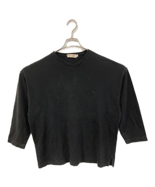 LOEWE（ロエベ）LOEWE (ロエベ) 7分袖カットソー ブラック サイズ:SIZE Lの古着・服飾アイテム