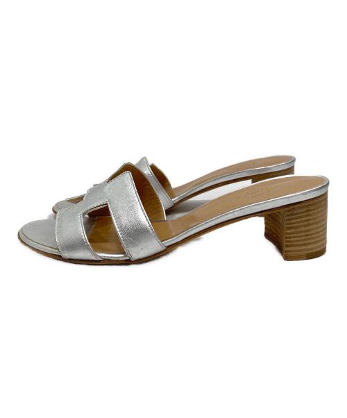 HERMES（エルメス）HERMES (エルメス) オアジス サンダル シルバー サイズ:SIZE 37 1/2の古着・服飾アイテム