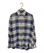 WOOLRICHウールリッチ）の古着「ウールシャツ」｜ブルー