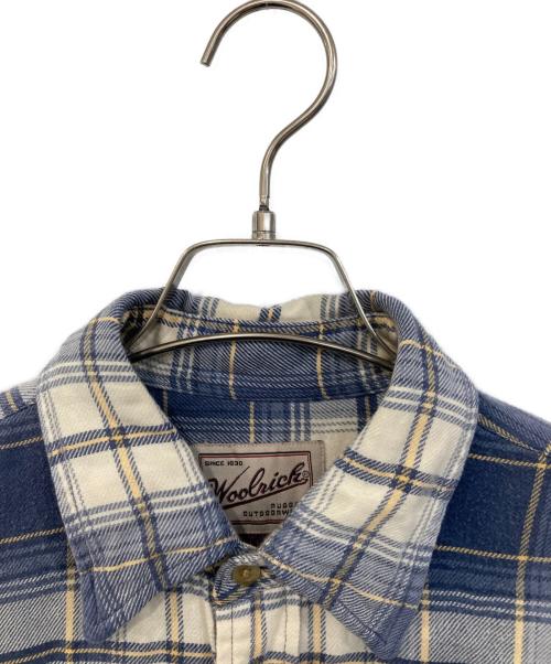 WOOLRICH（ウールリッチ）WOOLRICH (ウールリッチ) ウールシャツ ブルー サイズ:SIZE Lの古着・服飾アイテム