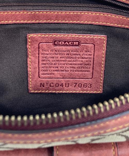 COACH（コーチ）COACH (コーチ) ワンショルダーバッグ レッドの古着・服飾アイテム