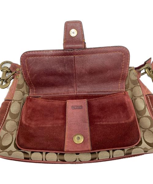 COACH（コーチ）COACH (コーチ) ワンショルダーバッグ レッドの古着・服飾アイテム