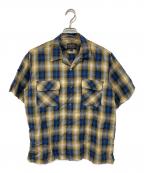 PENDLETONペンドルトン）の古着「半袖チェックシャツ」｜イエロー