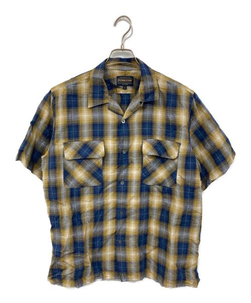 PENDLETON（ペンドルトン）PENDLETON (ペンドルトン) 半袖チェックシャツ イエロー サイズ:SIZE Lの古着・服飾アイテム
