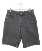 LEVI'Sリーバイス）の古着「SILVERTab BAGGY/シルバータブ バギー　 ハーフパンツ」｜ブラック