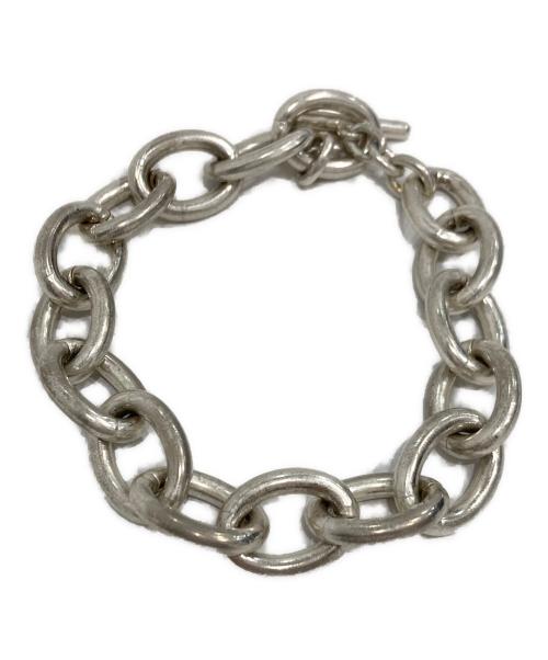 s'yte（サイト）s'yte (サイト) BRASS CHAIN MANTEL BRACELET/ブラス チェーン マンテル ブレスレット シルバーの古着・服飾アイテム
