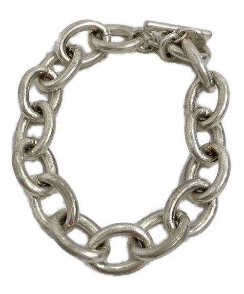 s'yte（サイト）s'yte (サイト) BRASS CHAIN MANTEL BRACELET/ブラス チェーン マンテル ブレスレット シルバーの古着・服飾アイテム