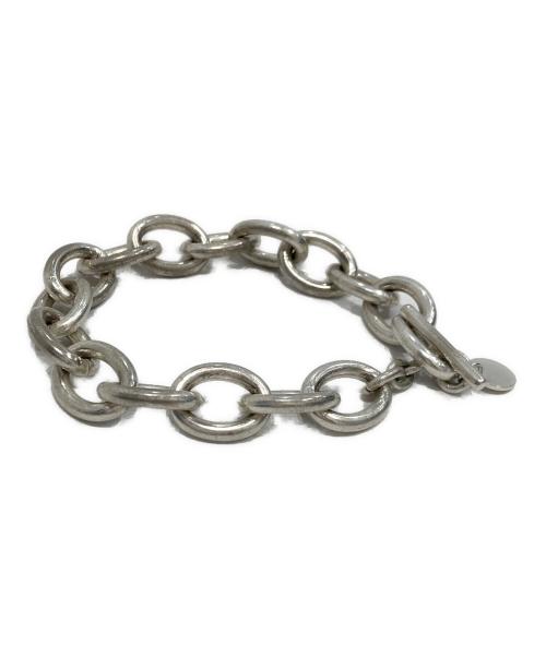 s'yte（サイト）s'yte (サイト) BRASS CHAIN MANTEL BRACELET/ブラス チェーン マンテル ブレスレット シルバーの古着・服飾アイテム
