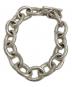 s'yte (サイト) BRASS CHAIN MANTEL BRACELET/ブラス チェーン マンテル ブレスレット シルバー：12000円