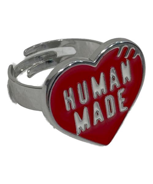 HUMAN MADE（ヒューマンメイド）HUMAN MADE (ヒューマンメイド) HEART RING/ハートリング レッド×シルバー サイズ:17号の古着・服飾アイテム