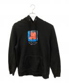 stussyステューシー）の古着「Hibiscus Hoodieハイビスカスフーディ」｜ブラック