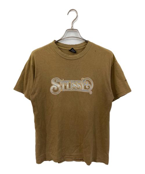 stussy（ステューシー）stussy (ステューシー) CARNEY T/カーニー ティー ブラウン サイズ:SIZE Mの古着・服飾アイテム