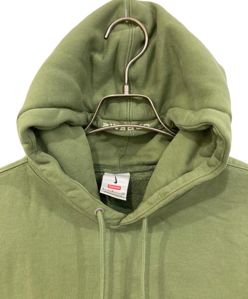 NIKE（ナイキ）NIKE (ナイキ) SUPREME (シュプリーム) Hooded Sweatshirt/フーデッドスウェットシャツ グリーン サイズ:SIZE Sの古着・服飾アイテム
