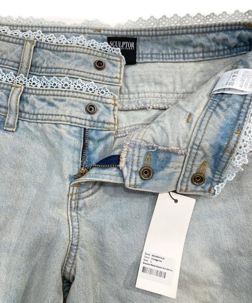 sculptor（スカルプター）sculptor (スカルプター) Double Waist Boots Cut Denim/ダブルウエストブーツカットデニム インディゴ サイズ:SIZE Lの古着・服飾アイテム