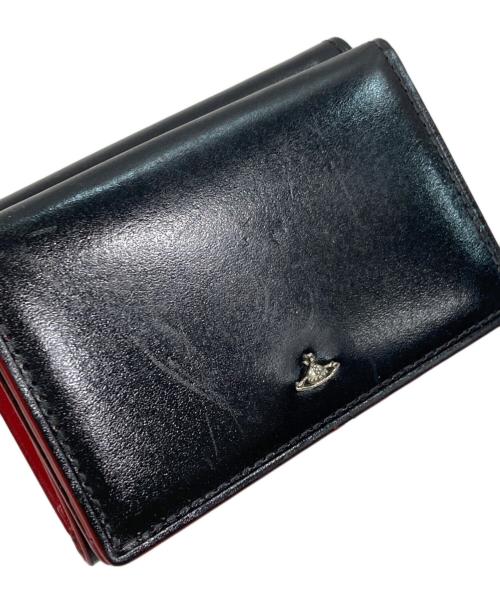 Vivienne Westwood（ヴィヴィアンウエストウッド）Vivienne Westwood (ヴィヴィアンウエストウッド) SIMPLE TINY ORB/シンプル タイニー ORB  3つ折り財布 ブラックの古着・服飾アイテム