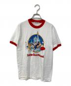 TOKYO DISNEYLANDトーキョーディズニーランド）の古着「開園当初プリントTEE」｜ホワイト