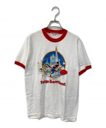 TOKYO DISNEYLAND（トーキョーディズニーランド）の古着「開園当初プリントTEE」｜ホワイト
