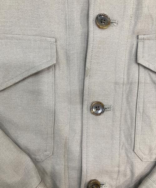 UNITED TOKYO（ユナイテッドトーキョー）UNITED TOKYO (ユナイテッドトーキョー) WOOL LINEN CPOブルゾン ベージュ サイズ:1の古着・服飾アイテム