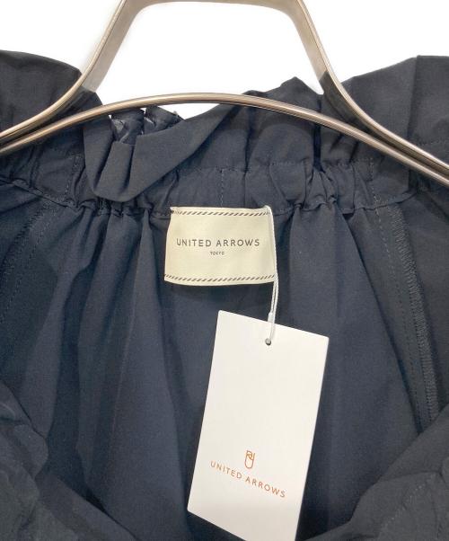 UNITED ARROWS（ユナイテッドアローズ）UNITED ARROWS (ユナイテッドアローズ) オーガンジーフリルリボンブラウス ネイビー サイズ:free 未使用品の古着・服飾アイテム