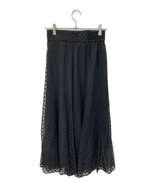 UNITED ARROWS（ユナイテッドアローズ）UNITED ARROWS (ユナイテッドアローズ) シアードットマキシスカート ブラック サイズ:36の古着・服飾アイテム