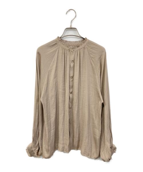 green label relaxing（グリーンレーベルリラクシング）green label relaxing (グリーンレーベルリラクシング) カッセン スタンド 2WAY ブラウス ベージュ サイズ:SIZE Free 未使用品の古着・服飾アイテム