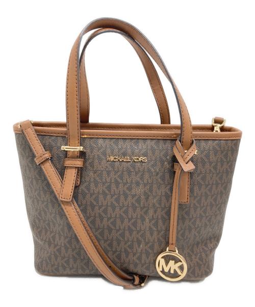 MICHAEL KORS（マイケルコース）MICHAEL KORS (マイケルコース) 2WAYショルダーバッグ ブラウンの古着・服飾アイテム