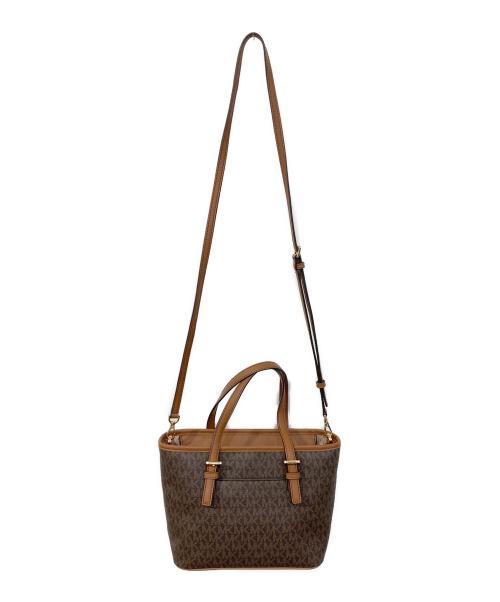 MICHAEL KORS（マイケルコース）MICHAEL KORS (マイケルコース) 2WAYショルダーバッグ ブラウンの古着・服飾アイテム