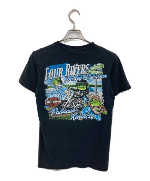 HARLEY-DAVIDSON（ハーレーダビッドソン）HARLEY-DAVIDSON (ハーレーダビッドソン) プリントTシャツ ブラック サイズ:SIZE Sの古着・服飾アイテム