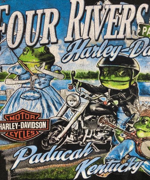 HARLEY-DAVIDSON（ハーレーダビッドソン）HARLEY-DAVIDSON (ハーレーダビッドソン) プリントTシャツ ブラック サイズ:SIZE Sの古着・服飾アイテム