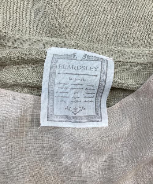 BEARDSLEY（ビアズリー）BEARDSLEY (ビアズリー) サークル刺繍ニット ベージュ サイズ:Freeの古着・服飾アイテム