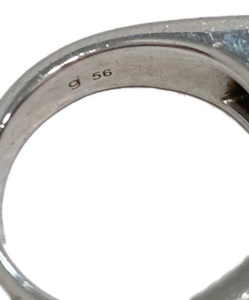 TOM WOOD（トムウッド）TOM WOOD (トムウッド) Peaky Ring Polished Onyx/ピーキー リング ポリッシュド オニキス シルバー×ブラック サイズ:SIZE 56の古着・服飾アイテム