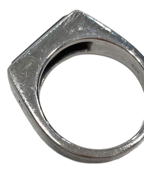 TOM WOOD（トムウッド）TOM WOOD (トムウッド) Peaky Ring Polished Onyx/ピーキー リング ポリッシュド オニキス シルバー×ブラック サイズ:SIZE 56の古着・服飾アイテム