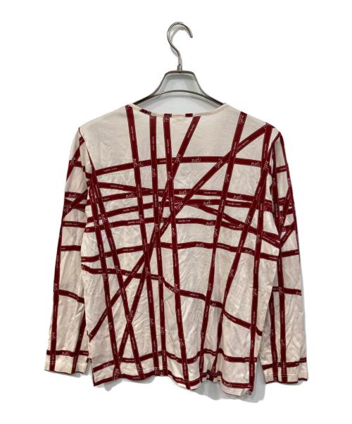 HERMES（エルメス）HERMES (エルメス) ボルデュック柄カットソー ピンク サイズ:SIZE XLの古着・服飾アイテム