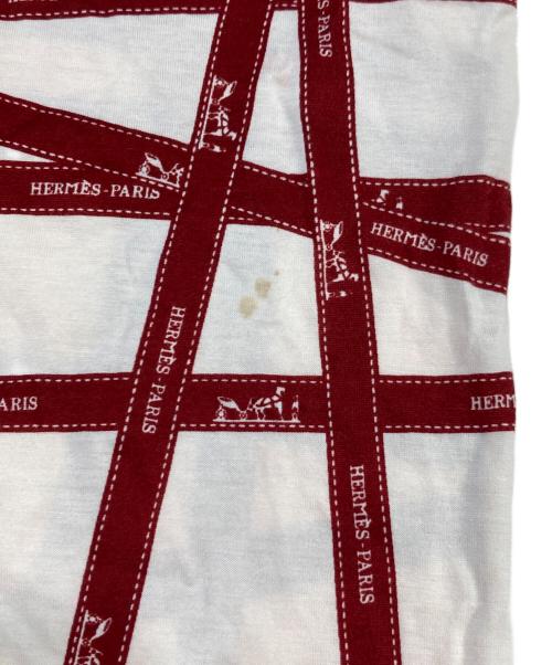 HERMES（エルメス）HERMES (エルメス) ボルデュック柄カットソー ピンク サイズ:SIZE XLの古着・服飾アイテム