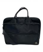 PORTERポーター）の古着「２WAY OVERNIGHT BRIEFCASE/ツーウェイ オーバーナイト ブリーフケース」｜ブラック