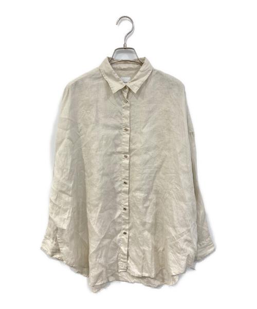 Spick and Span（スピック＆スパン）Spick and Span (スピック＆スパン) 80リネンカシュクールビッグシャツ ベージュ サイズ:なしの古着・服飾アイテム