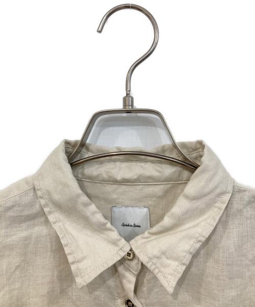 Spick and Span（スピック＆スパン）Spick and Span (スピック＆スパン) 80リネンカシュクールビッグシャツ ベージュ サイズ:なしの古着・服飾アイテム