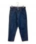 AURALEE（オーラリー）の古着「HARD TWIST DENIM WIDE PANTS/ハード ツイスト デニム ワイドパンツ」｜インディゴ