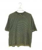 Yonetomiヨネトミ）の古着「ボーダーTシャツ」｜ブラック×イエロー