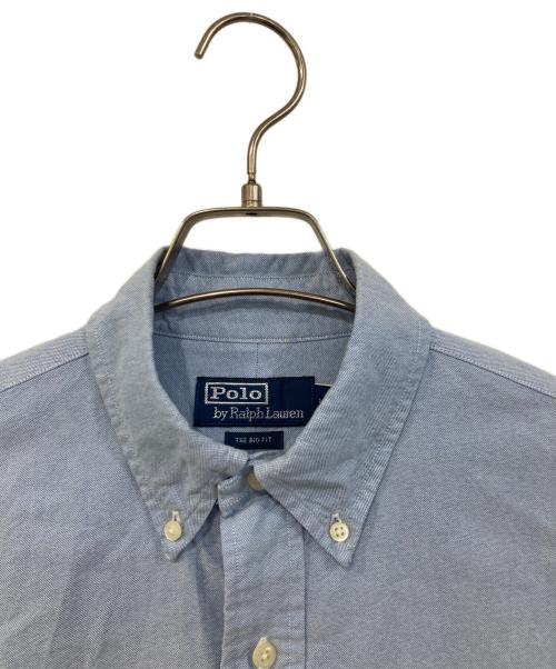 POLO RALPH LAUREN（ポロ・ラルフローレン）POLO RALPH LAUREN (ポロ・ラルフローレン) THE BIG FIT BD/ザ ビッグ フィット ボタンダウン　シャツ ブルー サイズ:SIZE Mの古着・服飾アイテム