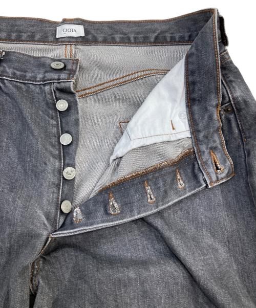 CIOTA（シオタ）CIOTA (シオタ) 本藍スビンコットン 13.5oz ストレートデニム グレー サイズ:SIZE 33の古着・服飾アイテム